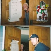 Walking into my parents home after leaving hospital first day